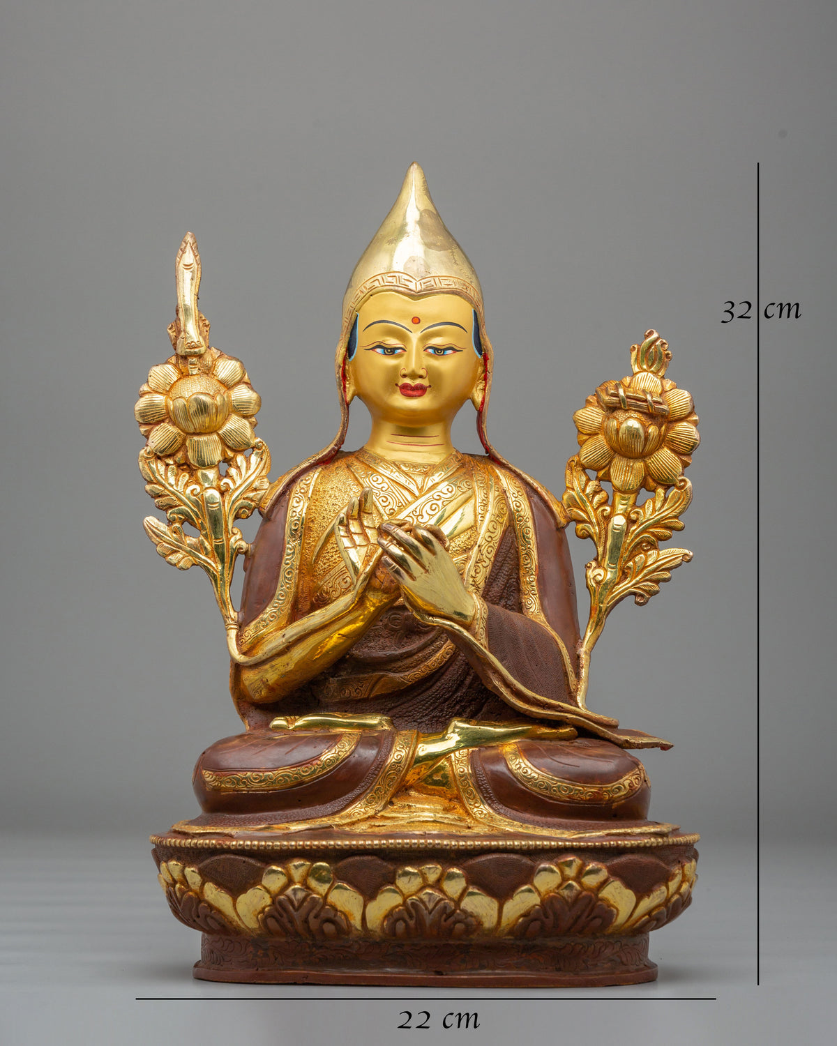 Tsongkhapa Buddhist Sculpture Set | Gelug Buddhist Masters