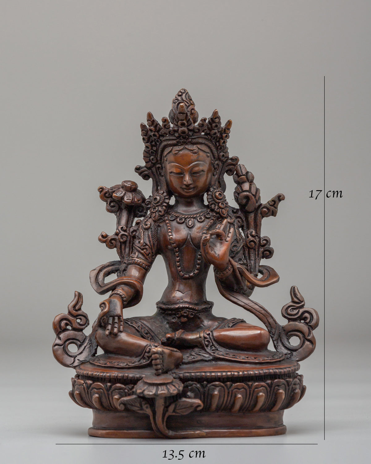 Traditional Buddhist Green Tara Statue | Symbol of Compassion and Protection