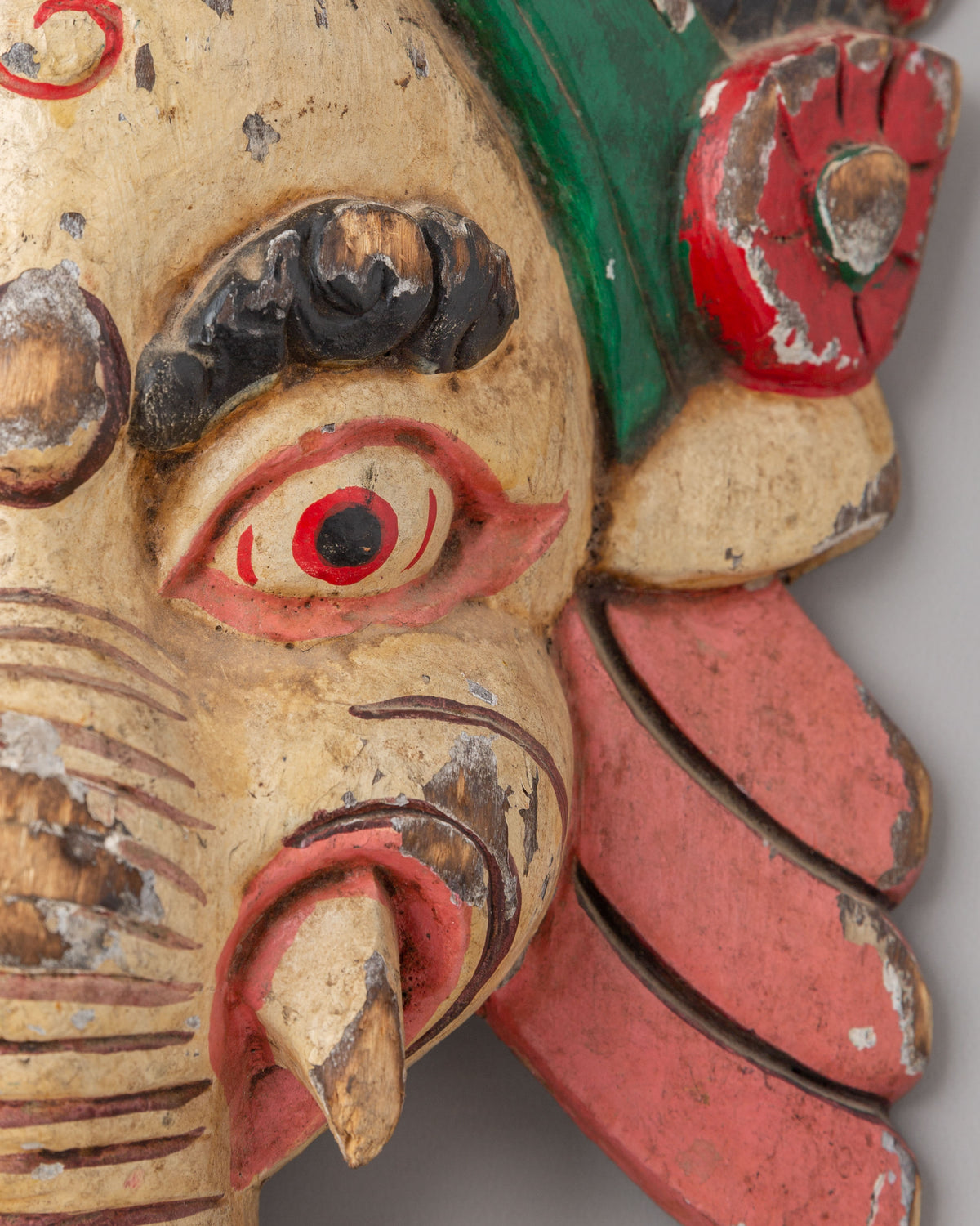 Mahakala Ganesha Wall Hanging | Handcrafted Wooden Artwork