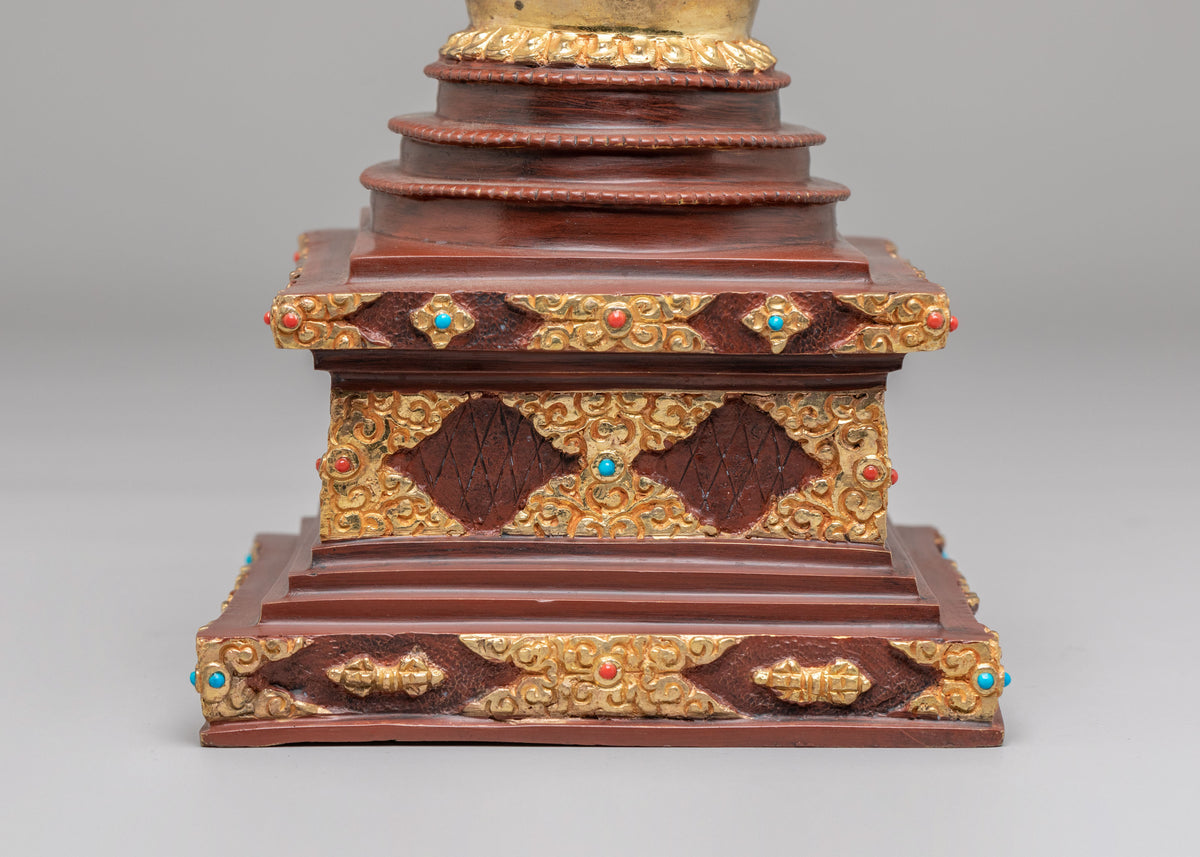 Namgyal Chorten Stupa for Buddhist Altar | Sacred Tibetan Art