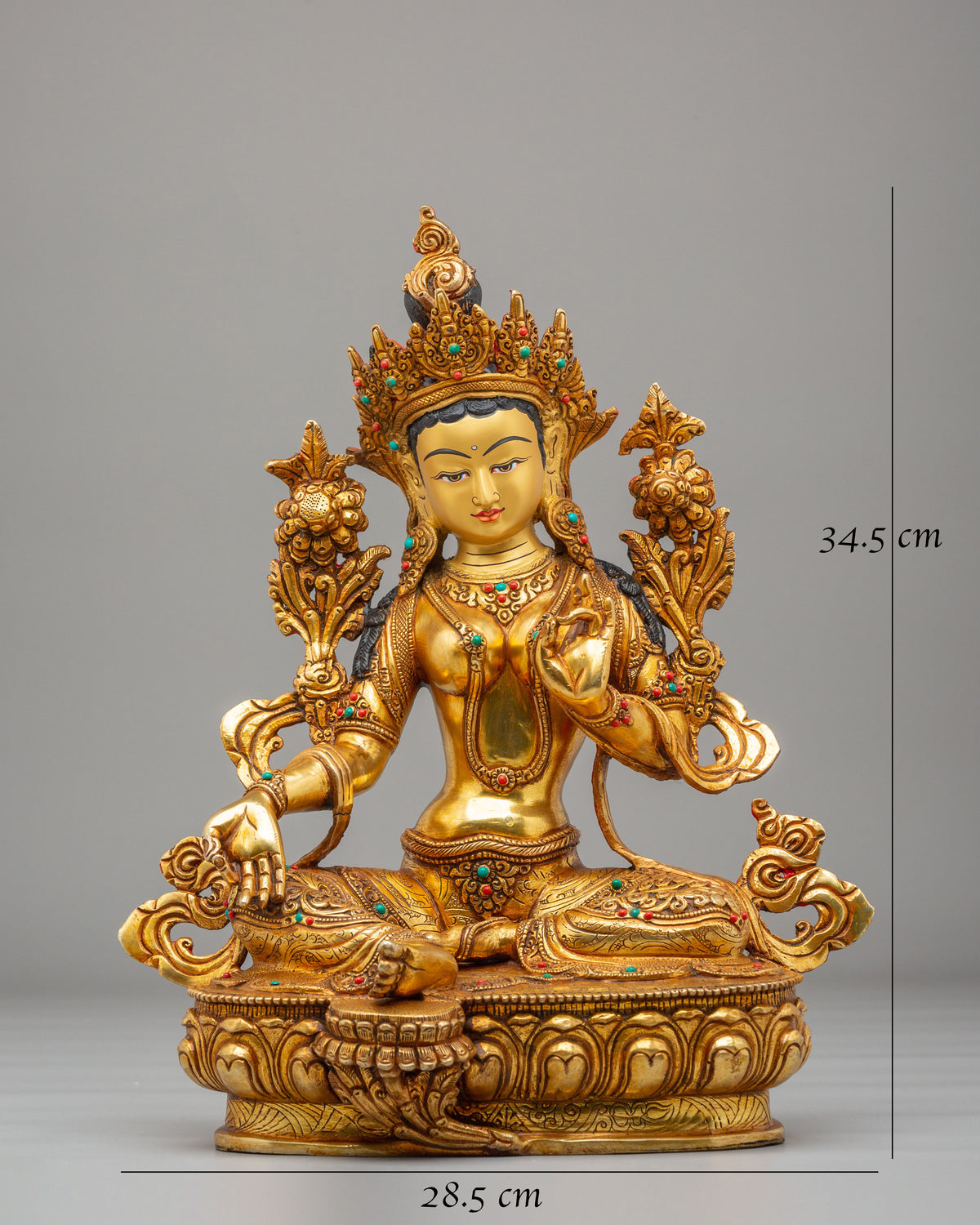 Green Tara Buddhist Liberation Statue | Spiritual Home Decor