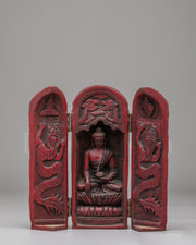 Shrine Shakyamuni Buddha Sculpture 