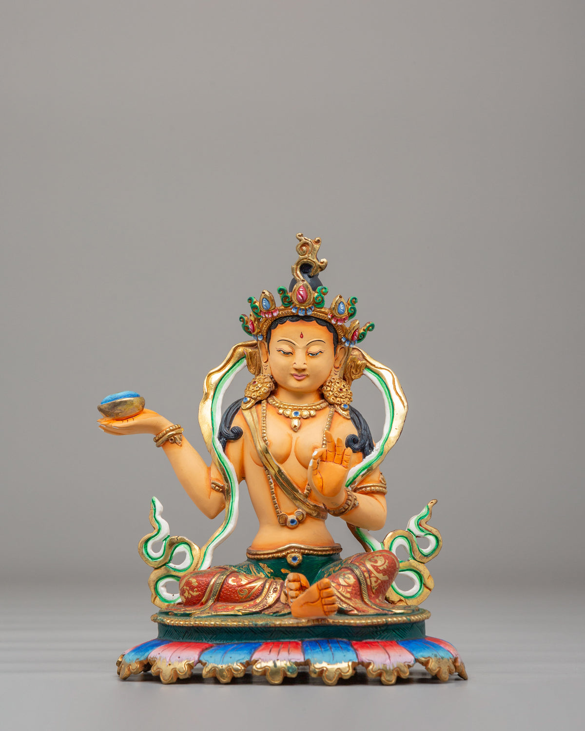 Yeshe Tsogyal and Mandarva Statue | Sacred Vajrayana Master Set