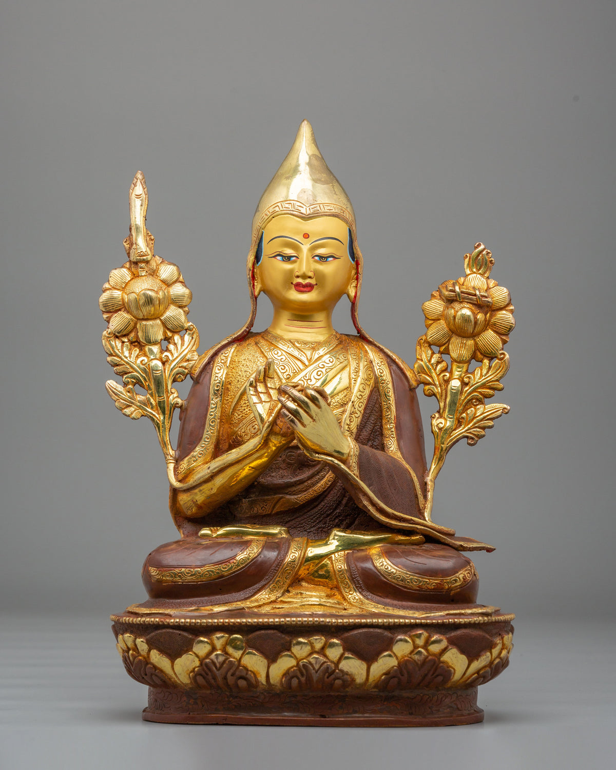 Tsongkhapa Buddhist Sculpture Set | Gelug Buddhist Masters
