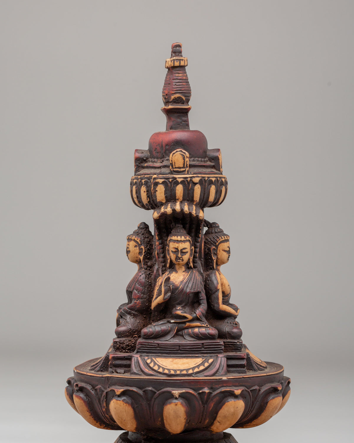 Tibetan Spiritual Five Buddha Stupa | Meditation Altar Home Decor