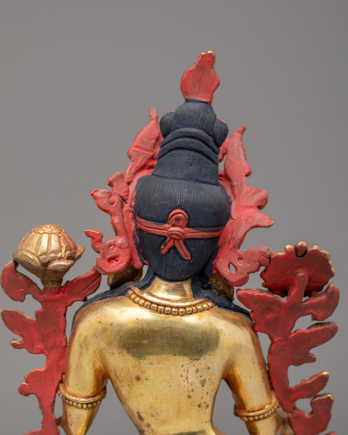 Tibetan Green Tara Shrine Statue | Buddhist Sculpture for Altar Decor
