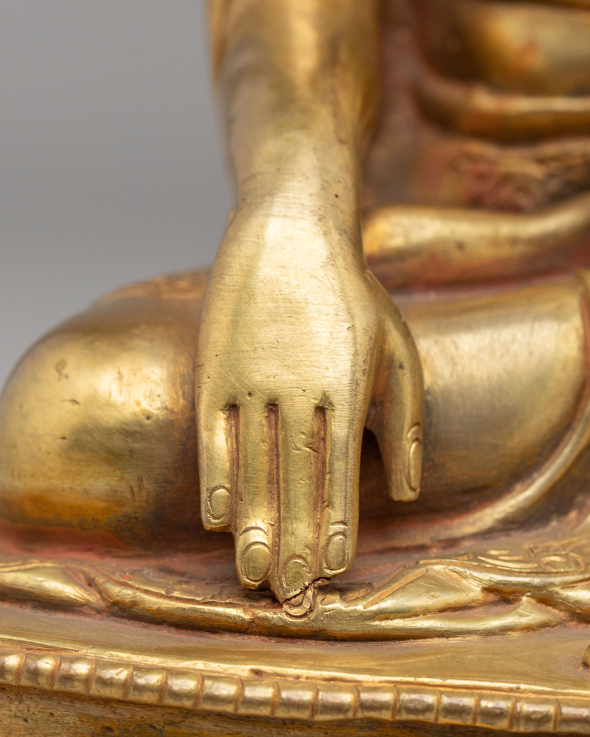 Traditional Jigten Sumgon Lama Sculpture | Gold Plated Buddhist Statue