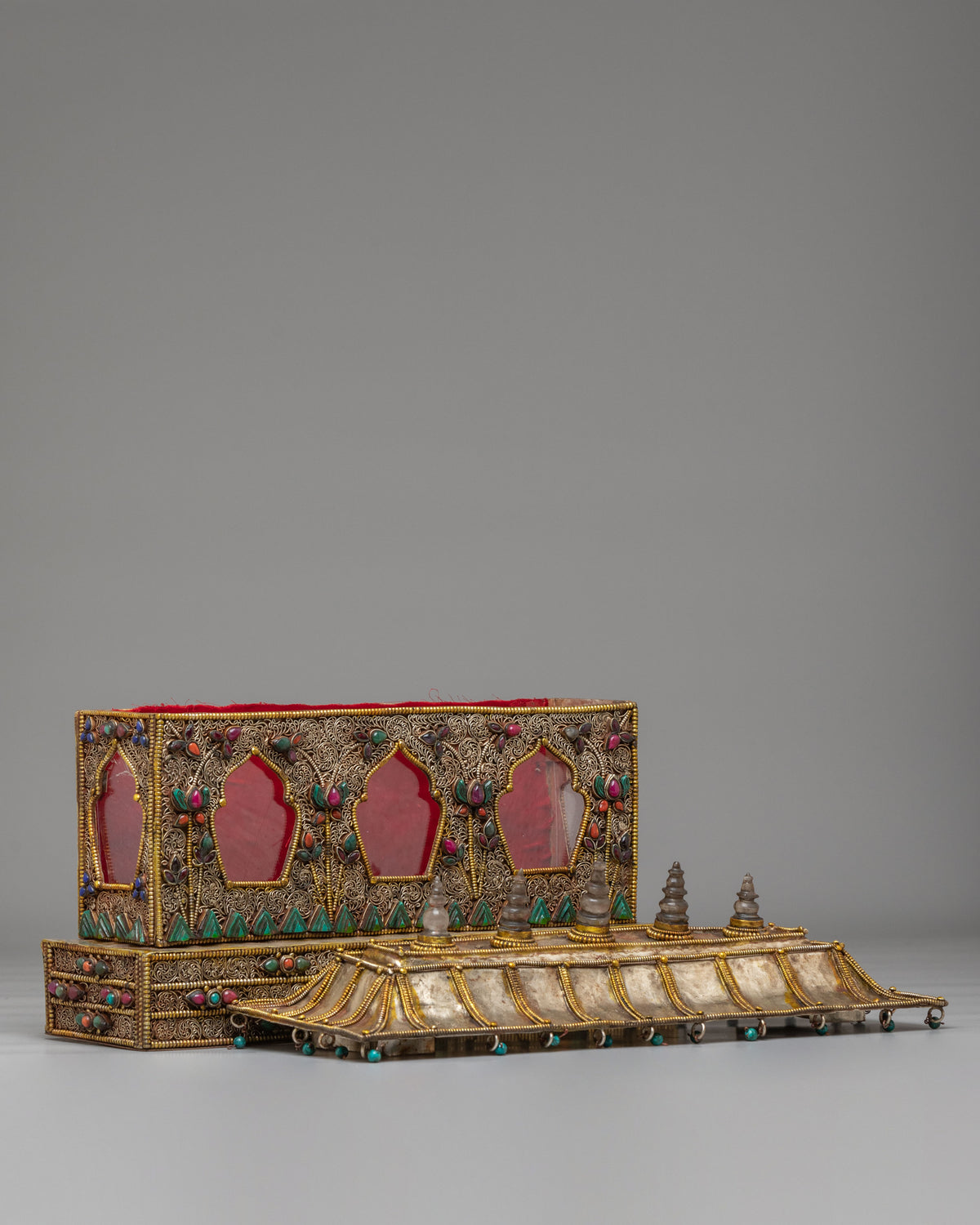 Buddhist Altar Shrine Box | Tibetan Meditation Box