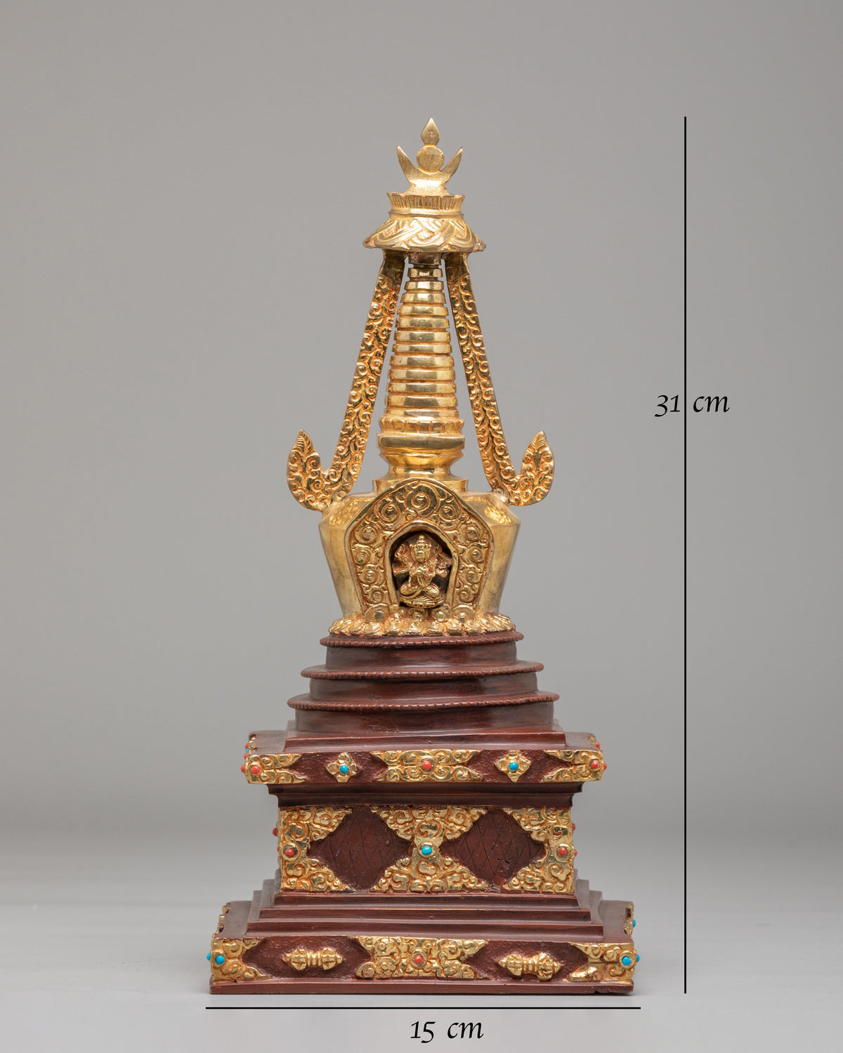 Namgyal Chorten Stupa for Buddhist Altar | Sacred Tibetan Art