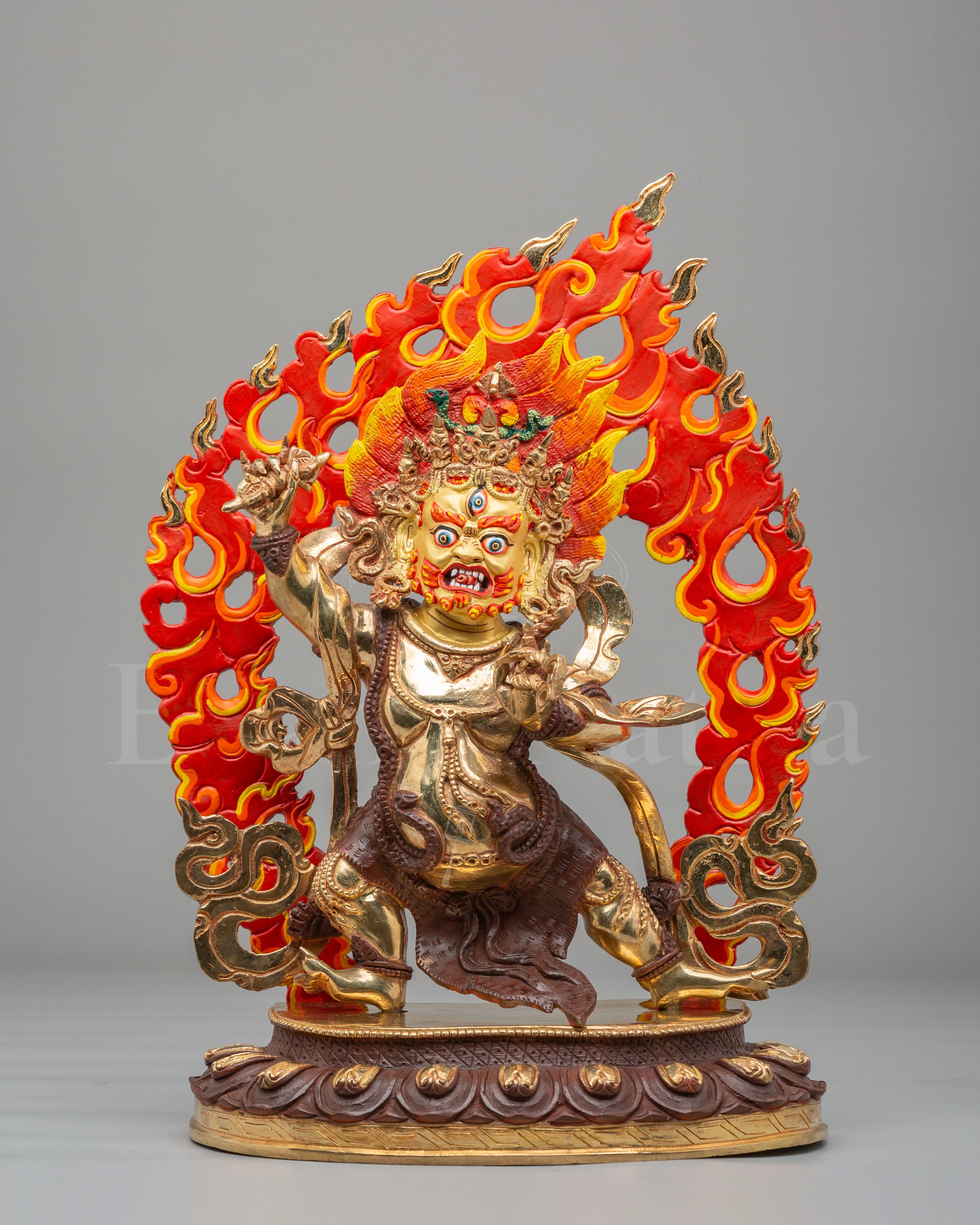 Vajrapani Buddhist Protector Sculpture    