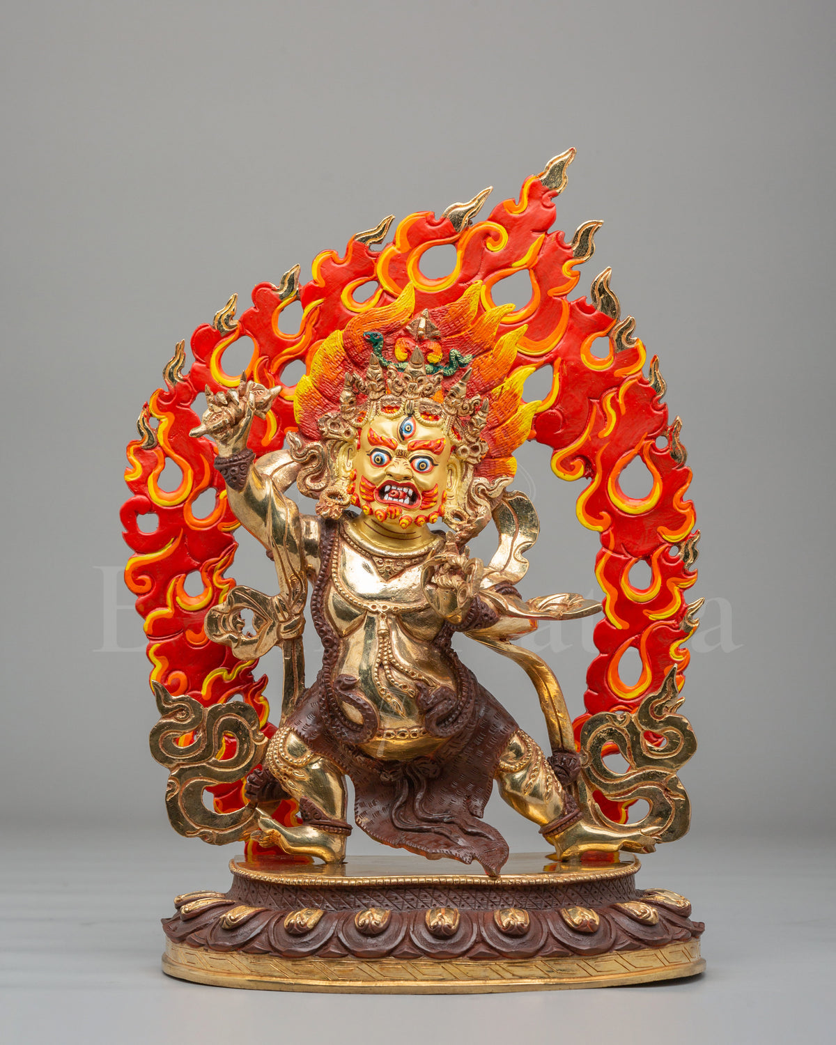 Vajrapani Buddhist Protector Sculpture    