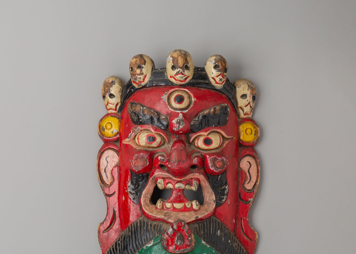 Mahakala Ganesha Wall Hanging | Handcrafted Wooden Artwork