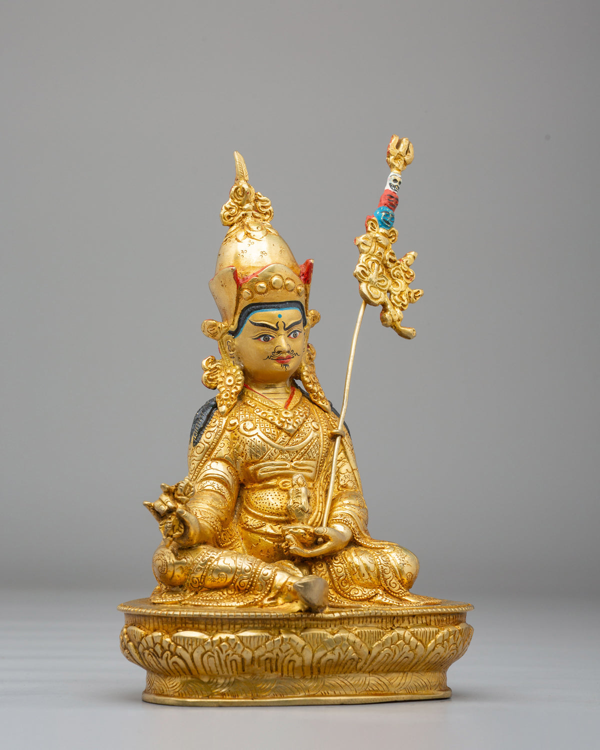 Spiritual Master Padmasambhava Statue | Traditional Himalayan Artwork