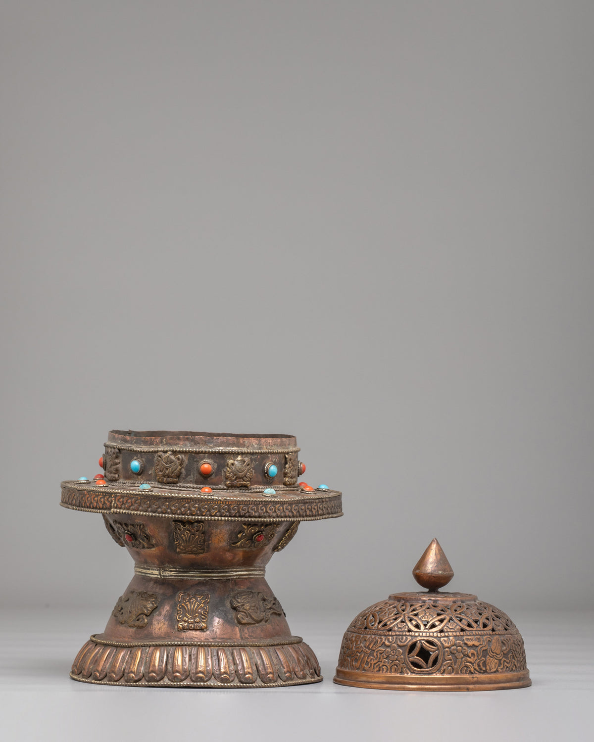 Sacred Buddhist Offering Incense Burner | Altar Offering Tool