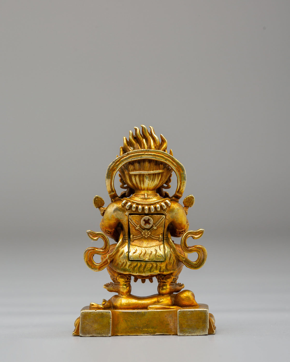 Shakya Mahakala Buddhist Protector Statue | Tibetan Wrathful Deity Figurine