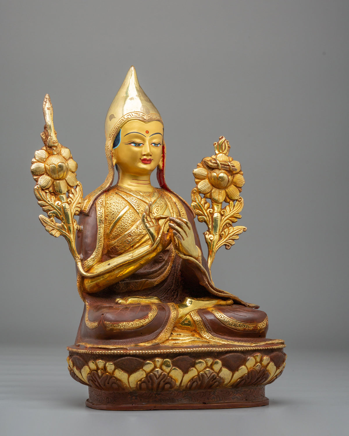 Tsongkhapa Buddhist Sculpture Set | Gelug Buddhist Masters