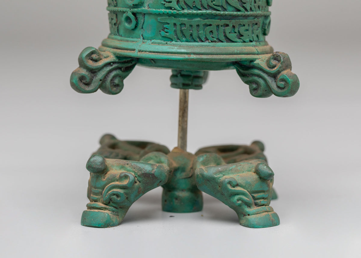 Dharma Mani Prayer Wheel | Traditional Tibetan Buddhist Artwork