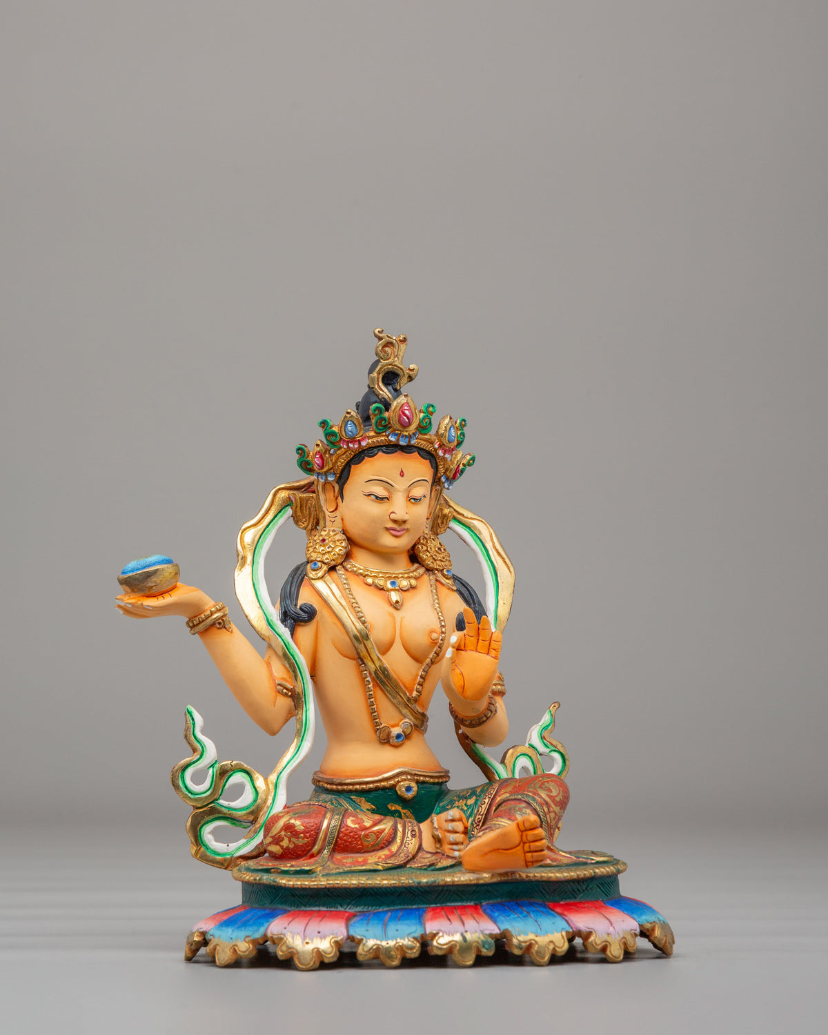 Yeshe Tsogyal and Mandarva Statue | Sacred Vajrayana Master Set
