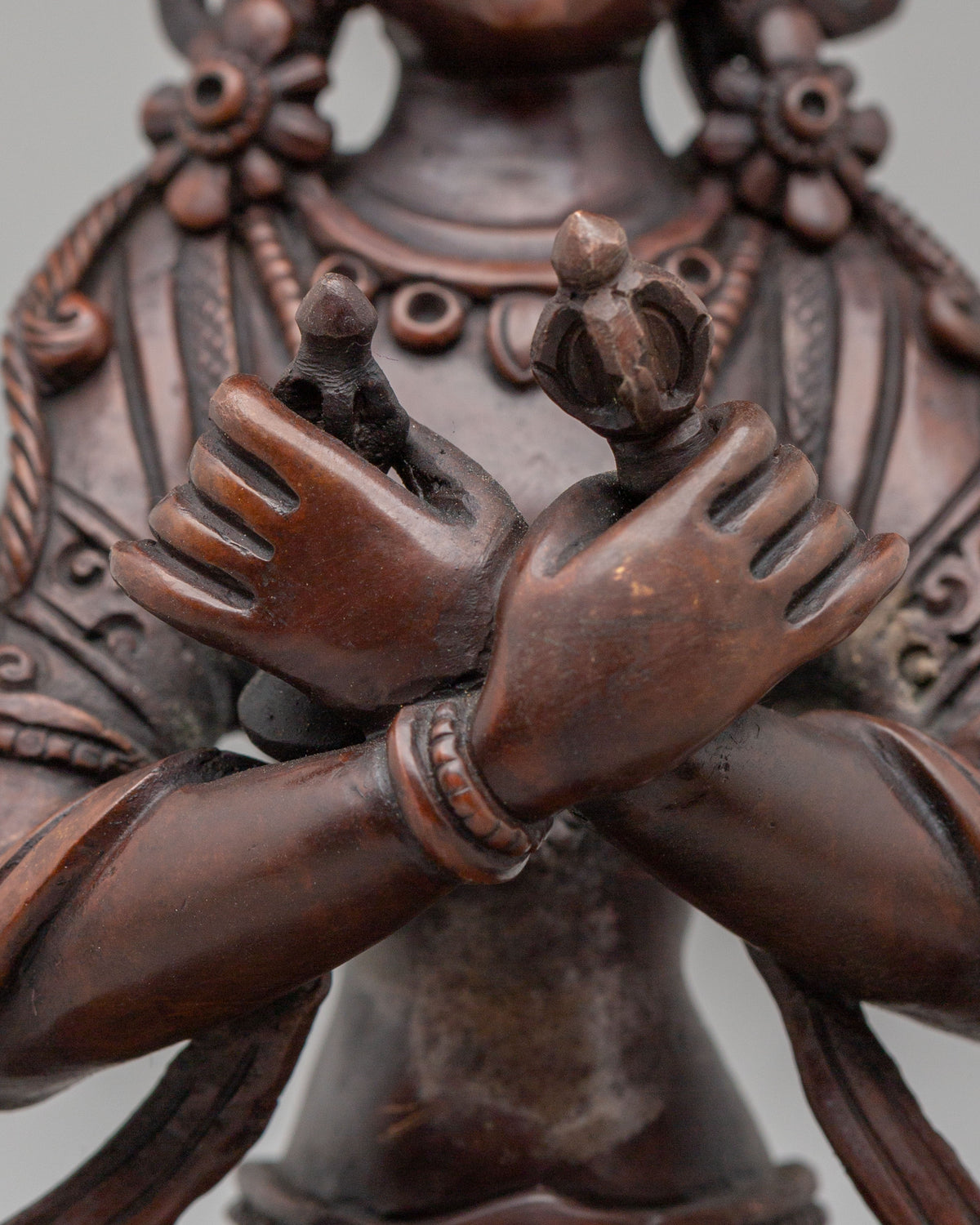 Tibetan Vajradhara Buddha Statue | Sacred Sculpture for Altar Space