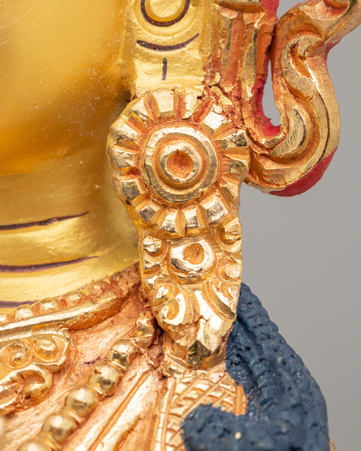 Himalayan Dukar Altar Sculpture | Tibetan Protector Deity Figurine