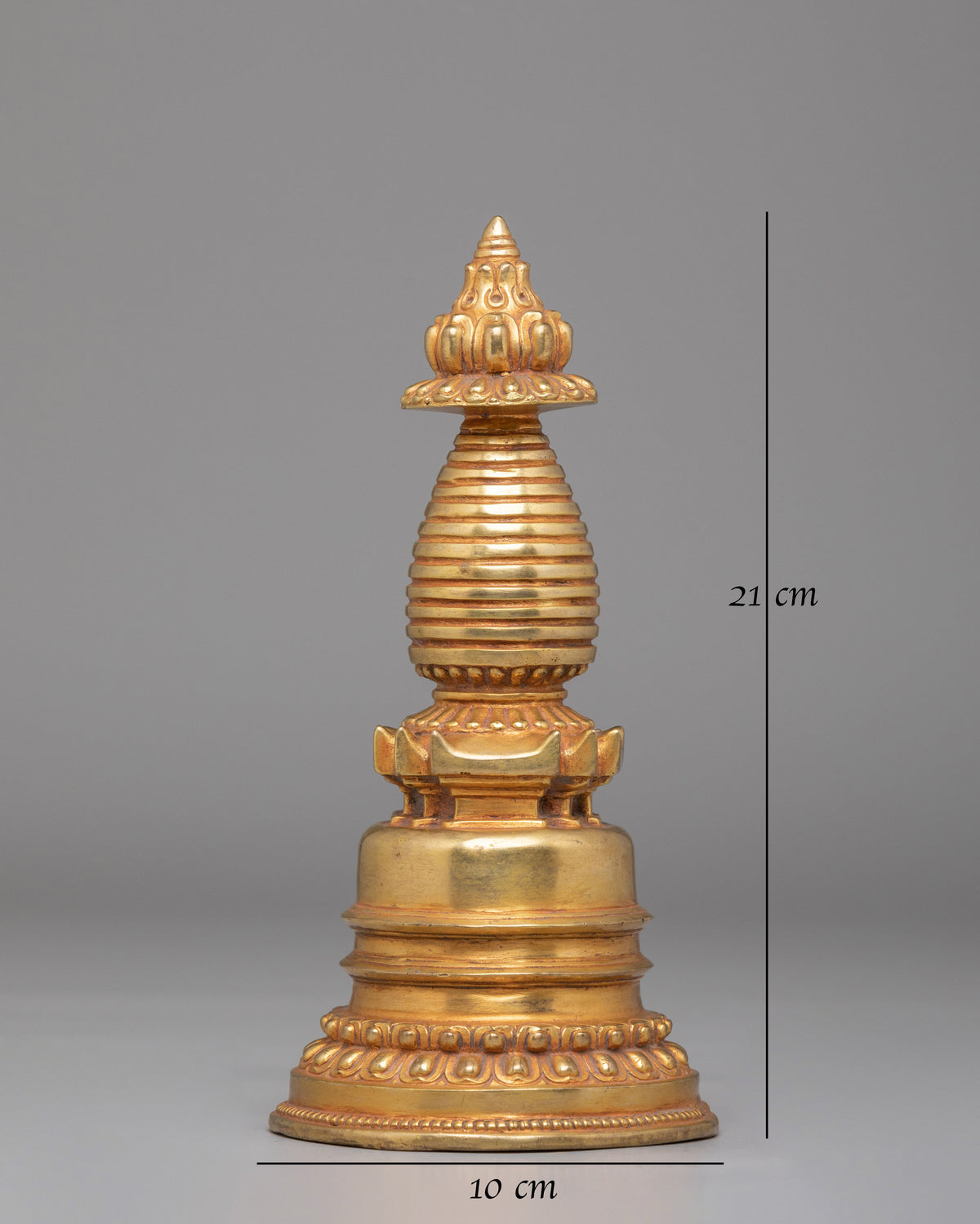 Handmade Shrine Kadampa Stupa | Sacred Stupa for Meditation
