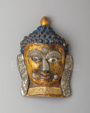Tibetan Buddhist Buddha Head Wall Art  