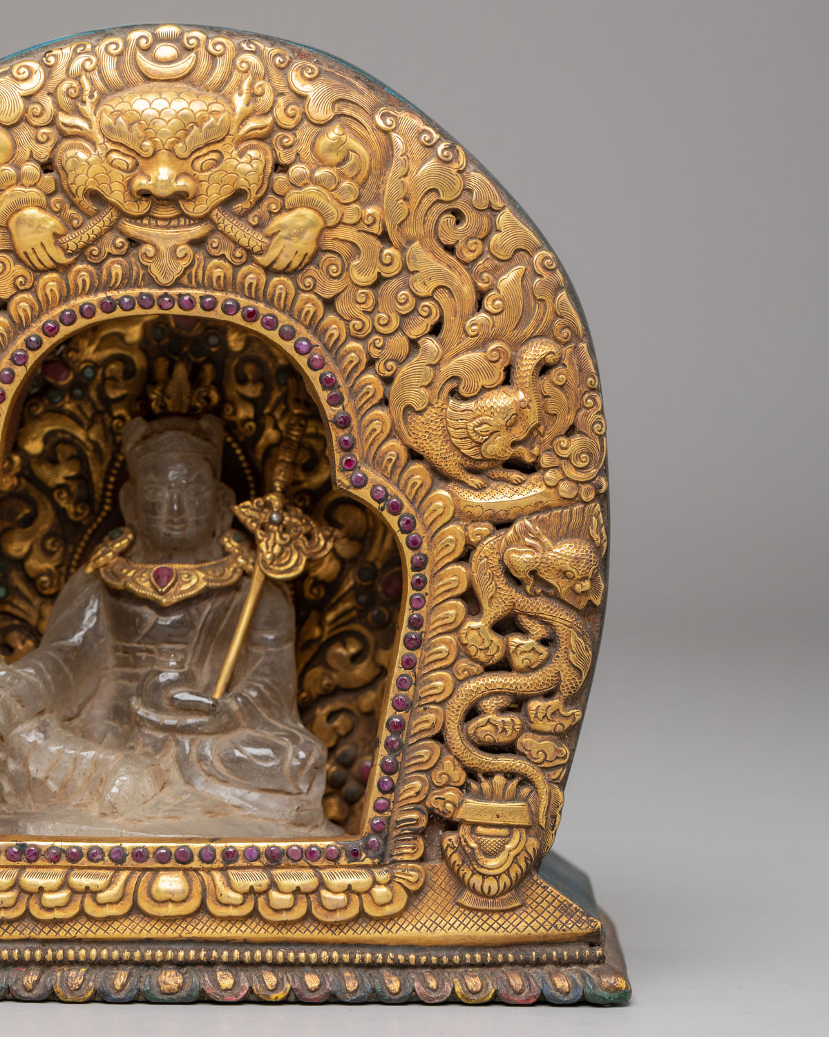 Guru Rinpoche Ghau Box | Crystal Padmasambhava Sacred Shrine