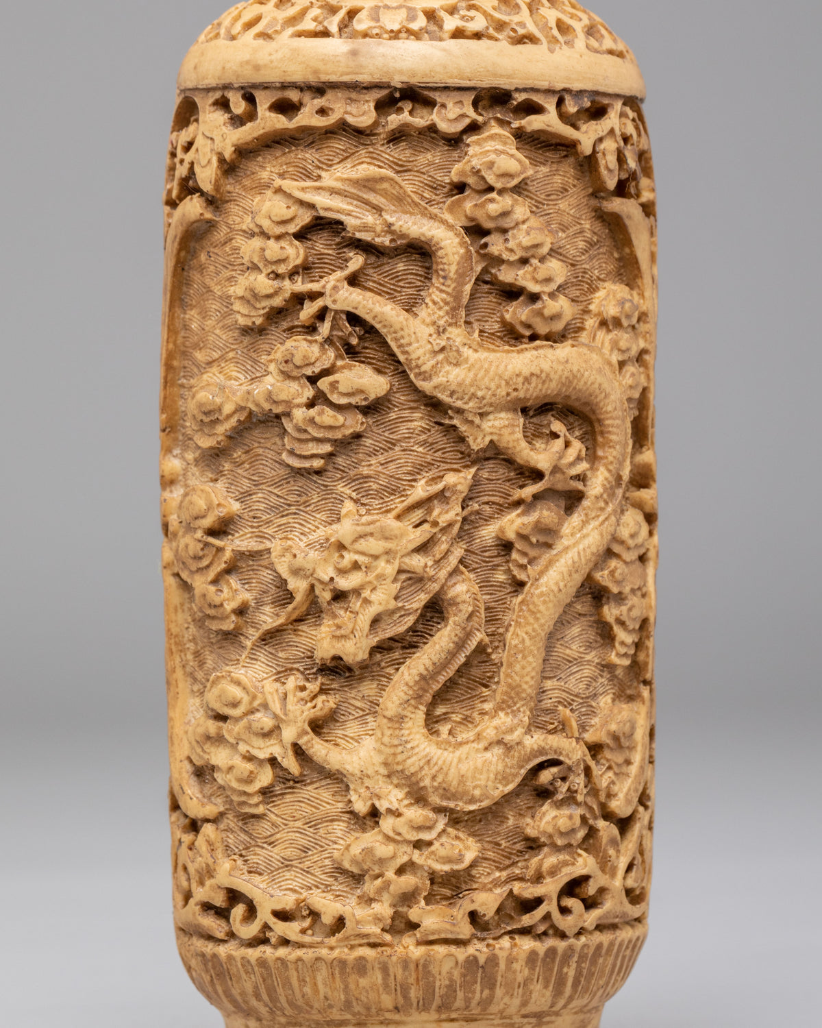 Hand-Carved Flower Vase | Hand-Carved Decorative Flower Vessel
