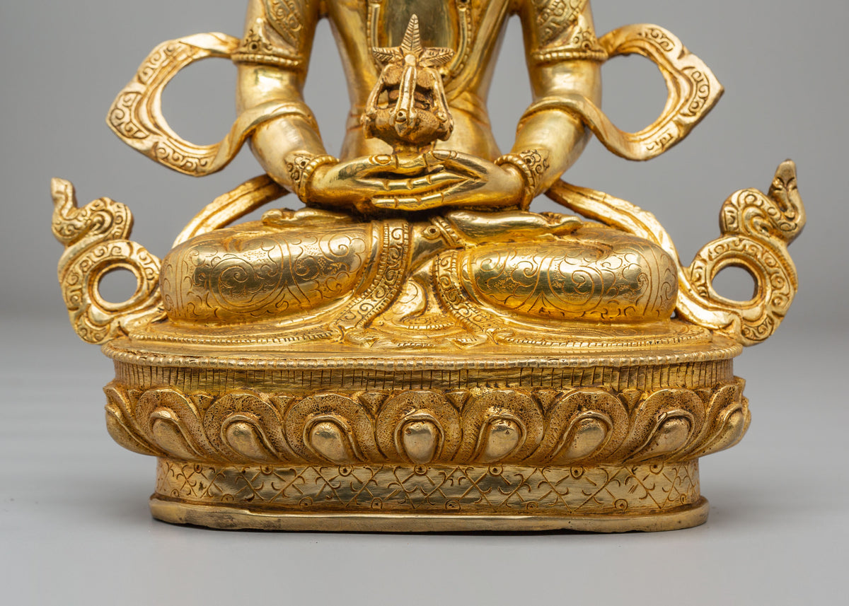 Sacred Amitayus Buddhist Sculpture | Tibetan Buddhist Artwork