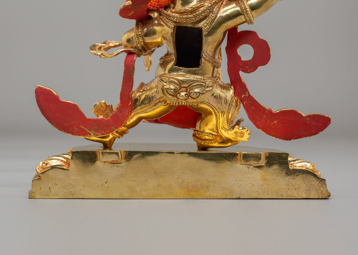 Buddhist Vajrapani Sculpture | Spiritual Protector Art