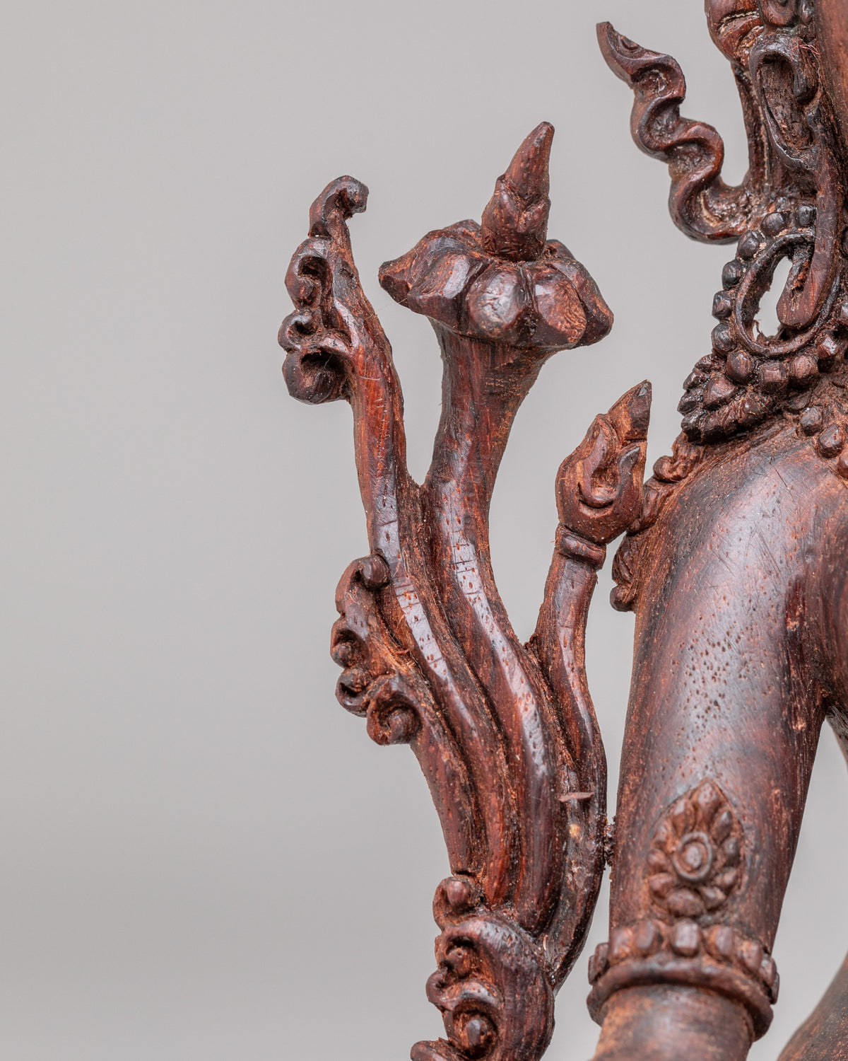 Handcarved Green Tara Altar Statue | Buddhist Goddess of Compassion