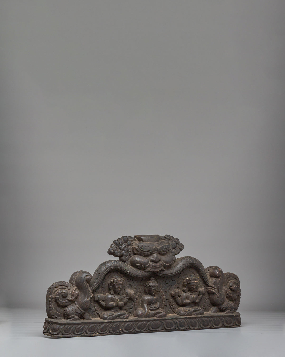 Handcrafted Cheppu Wall Decor | Wooden Buddhist Artwork