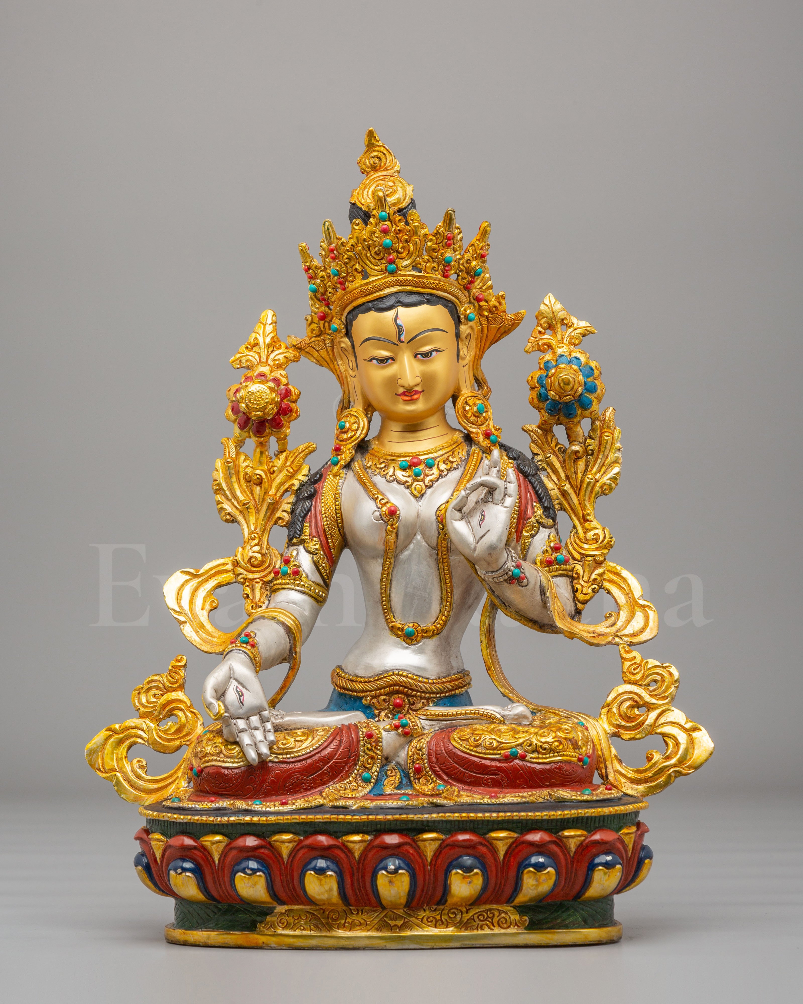 White Tara Buddhist Compassion Statue