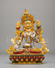 White Tara Buddhist Compassion Statue