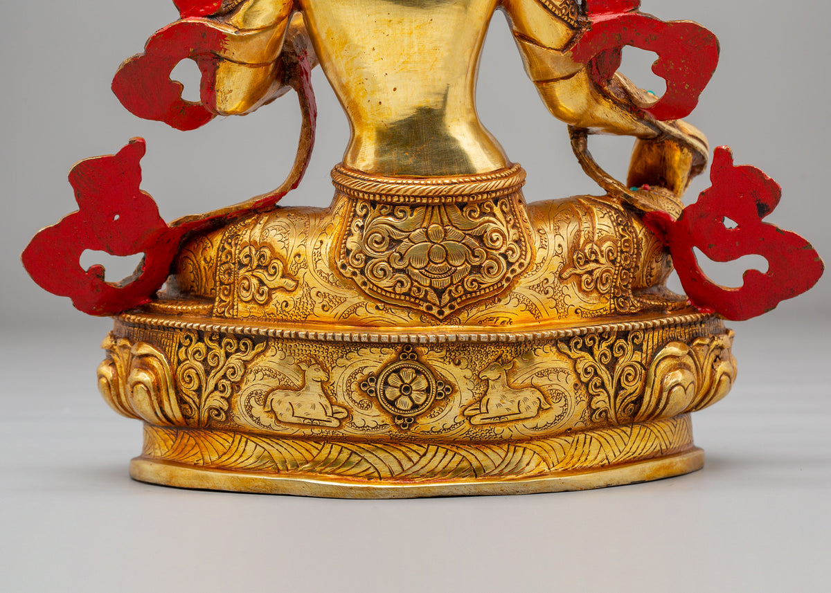 Green Tara Buddhist Liberation Statue | Spiritual Home Decor