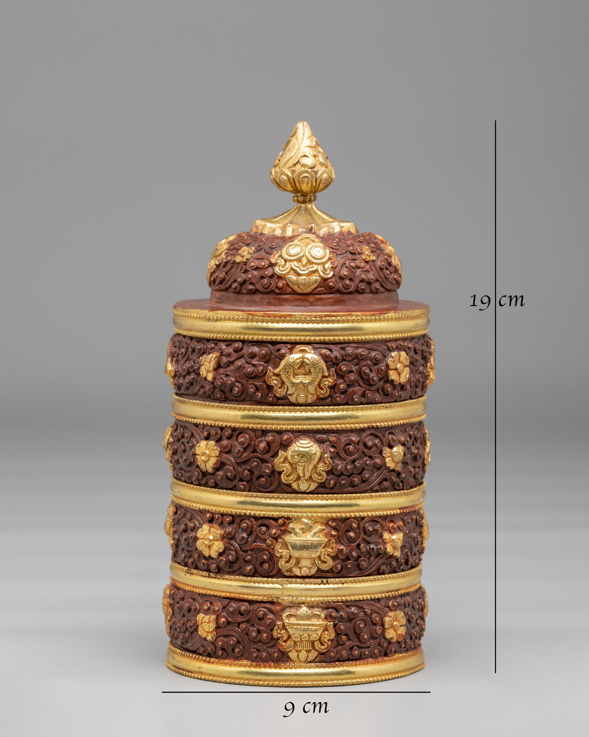 Buddhist Ritual Rice Pot | Sacred Offering Vessel for Meditation and Ceremonies