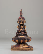 Tibetan Spiritual Five Buddha Stupa | Meditation Altar Home Decor