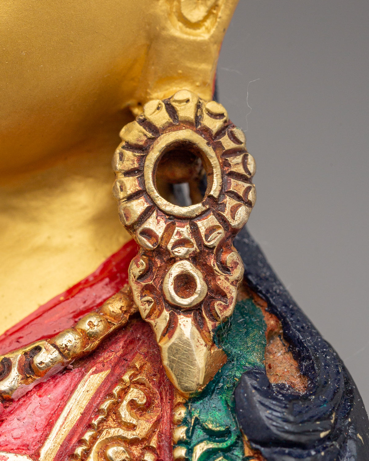 Traditional Guru Rinpoche Statue | Himalayan Buddhist Altar Decor