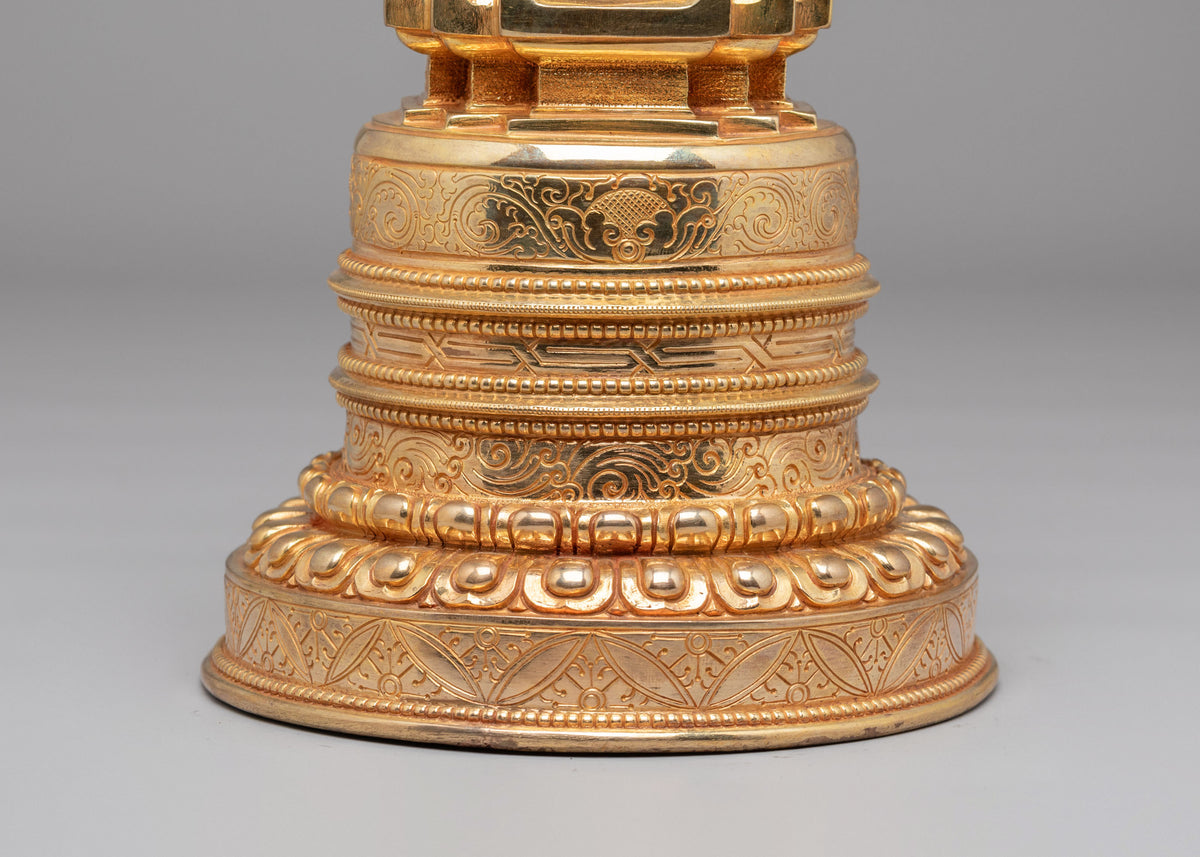 Sacred Buddhist Kadampa Chorten | Handcrafted Tibetan Buddhist Stupa