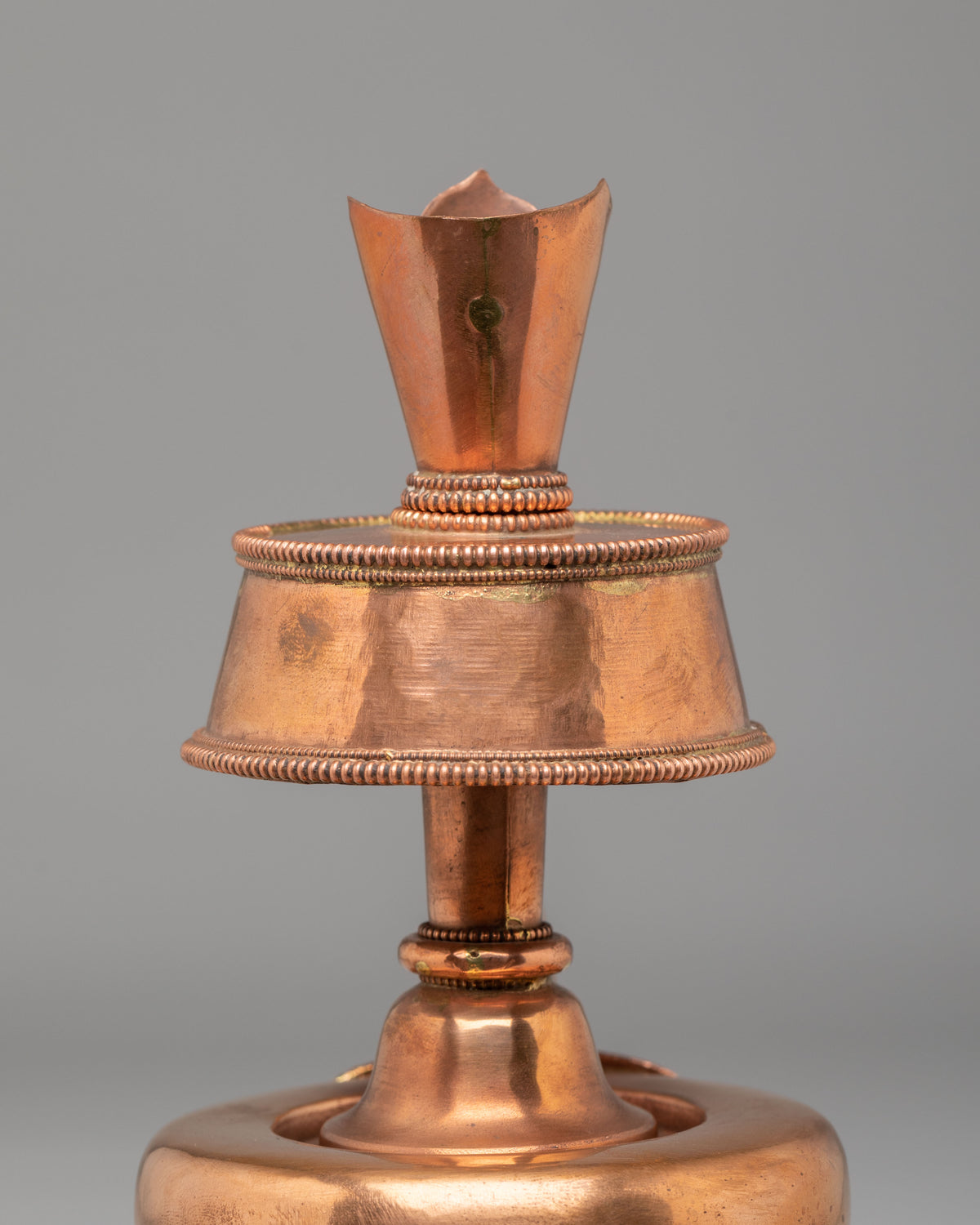 Buddhist Bhumba Offering Vessel | Tibetan Copper Ritual Vase