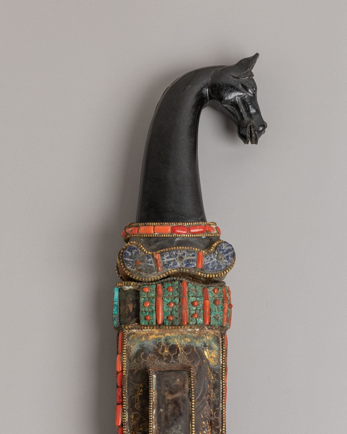 Tibetan Sword With Decorative Scabbard | Traditional Himalayan Sword Art