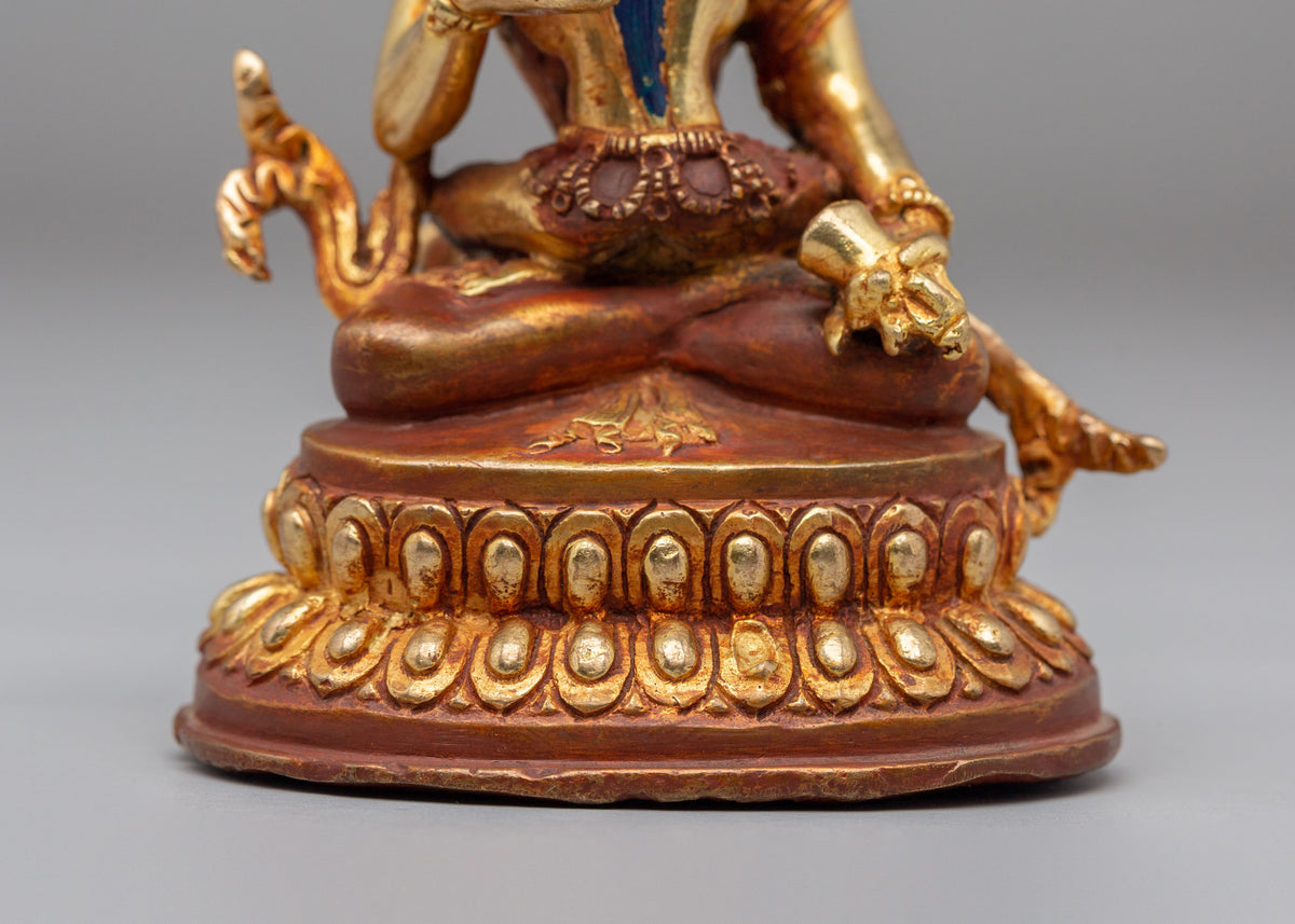 Vajrasattva Yab Yum Sculpture | Gold Gilded Copper