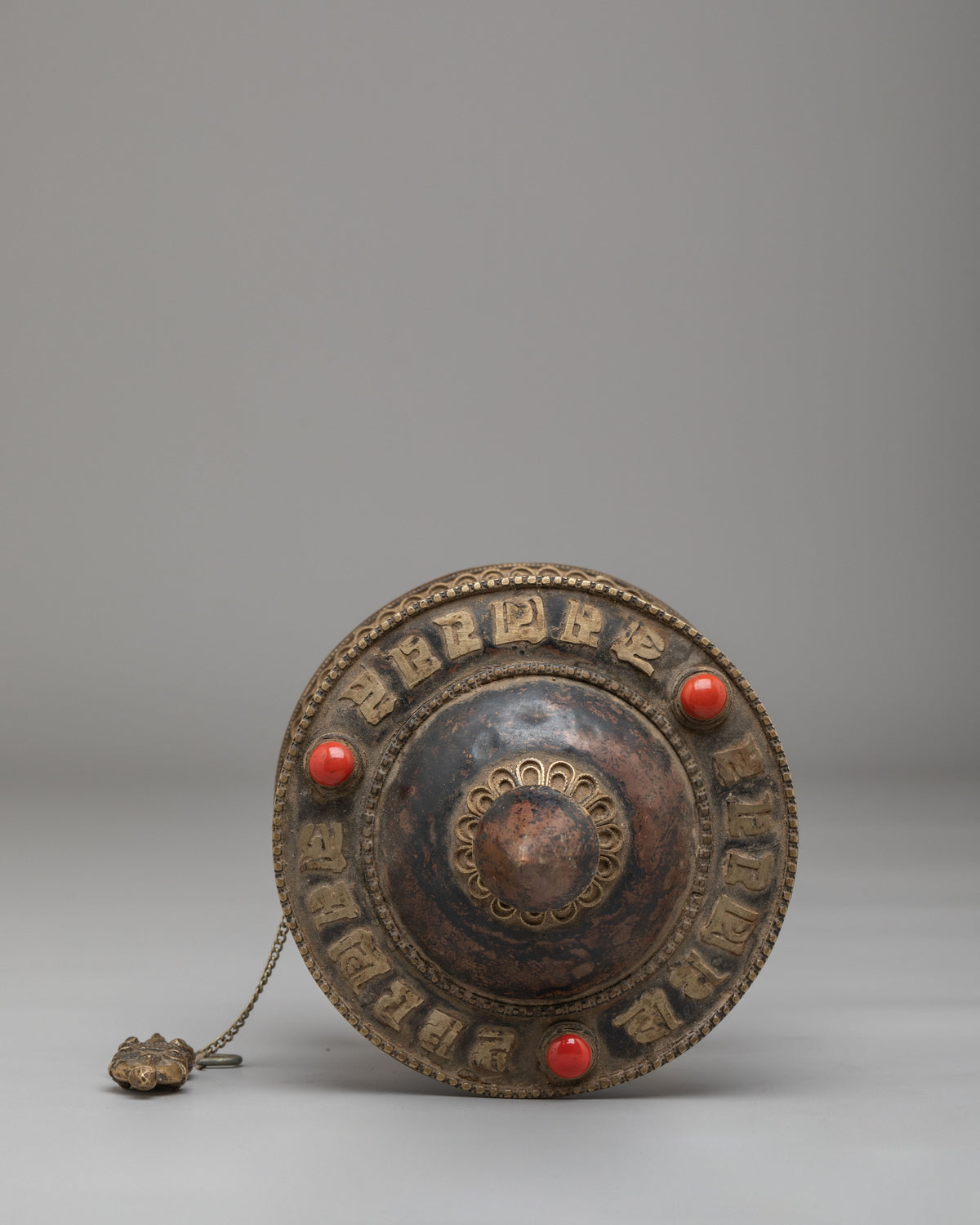 Sacred Mani Prayer Wheel | Traditional Tibetan Buddhist Ritual Instrument