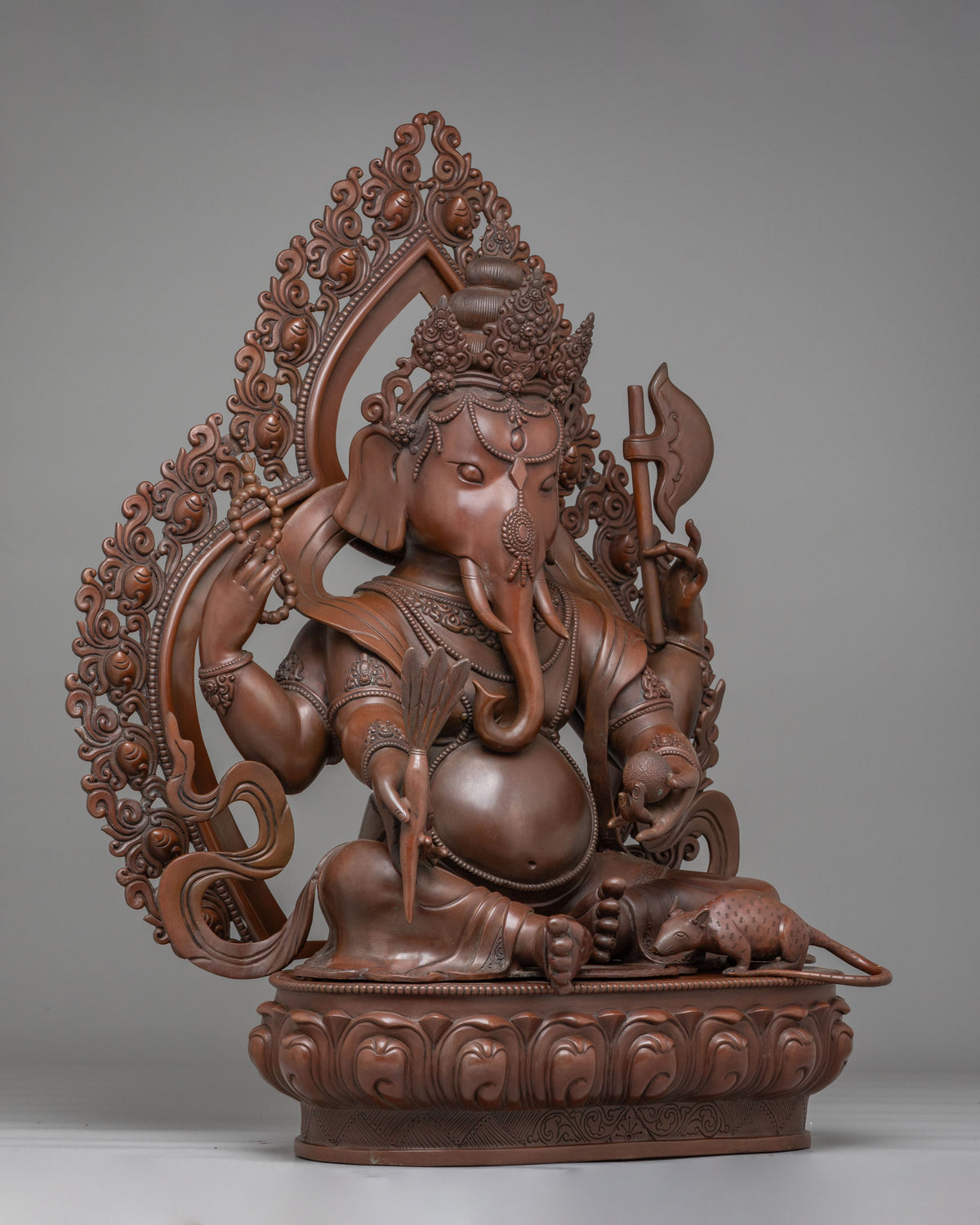 Handcrafted Altar Ganesh Sculpture | Traditional Spiritual Artwork