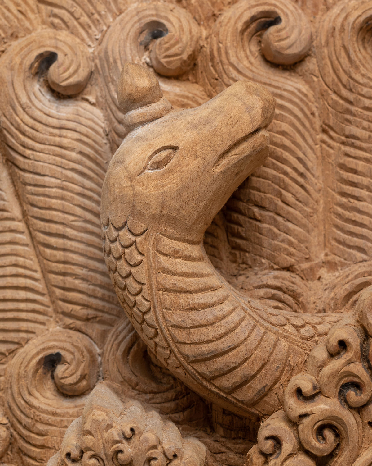 Wooden Bhairava Wall Hanging | Exclusive Hand-Carved Sacred Artwork
