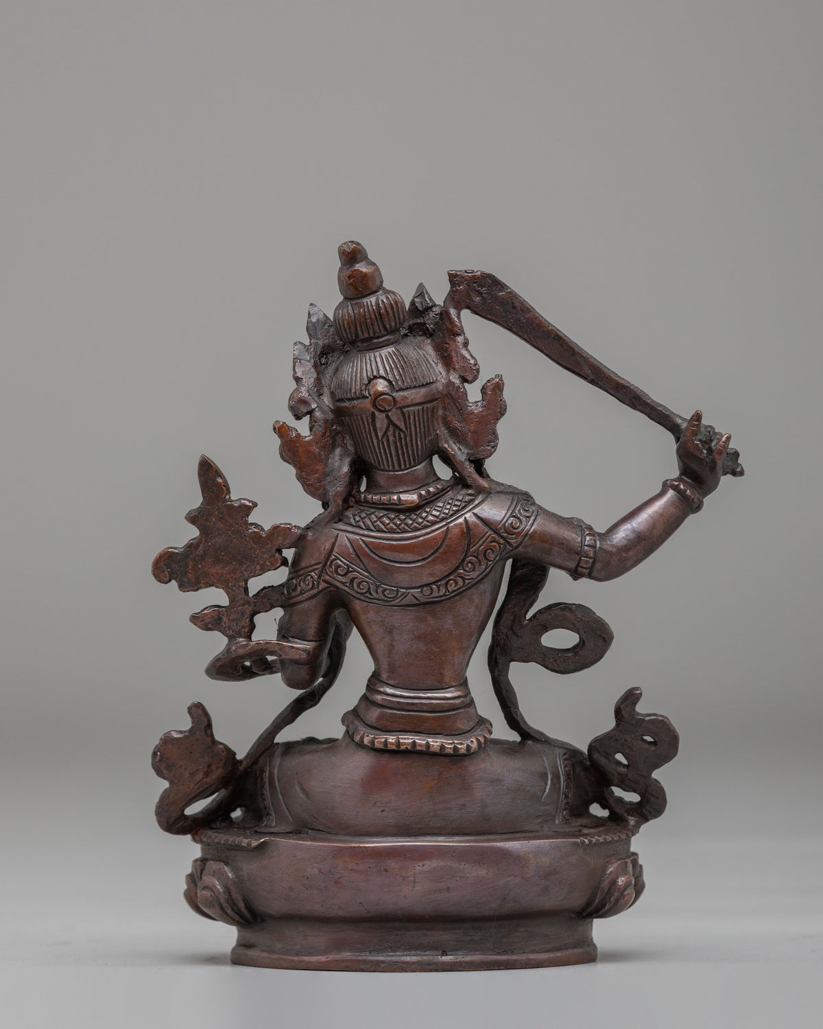 Traditional Tibetan Manjushri Sculpture | Spiritual Altar Decor