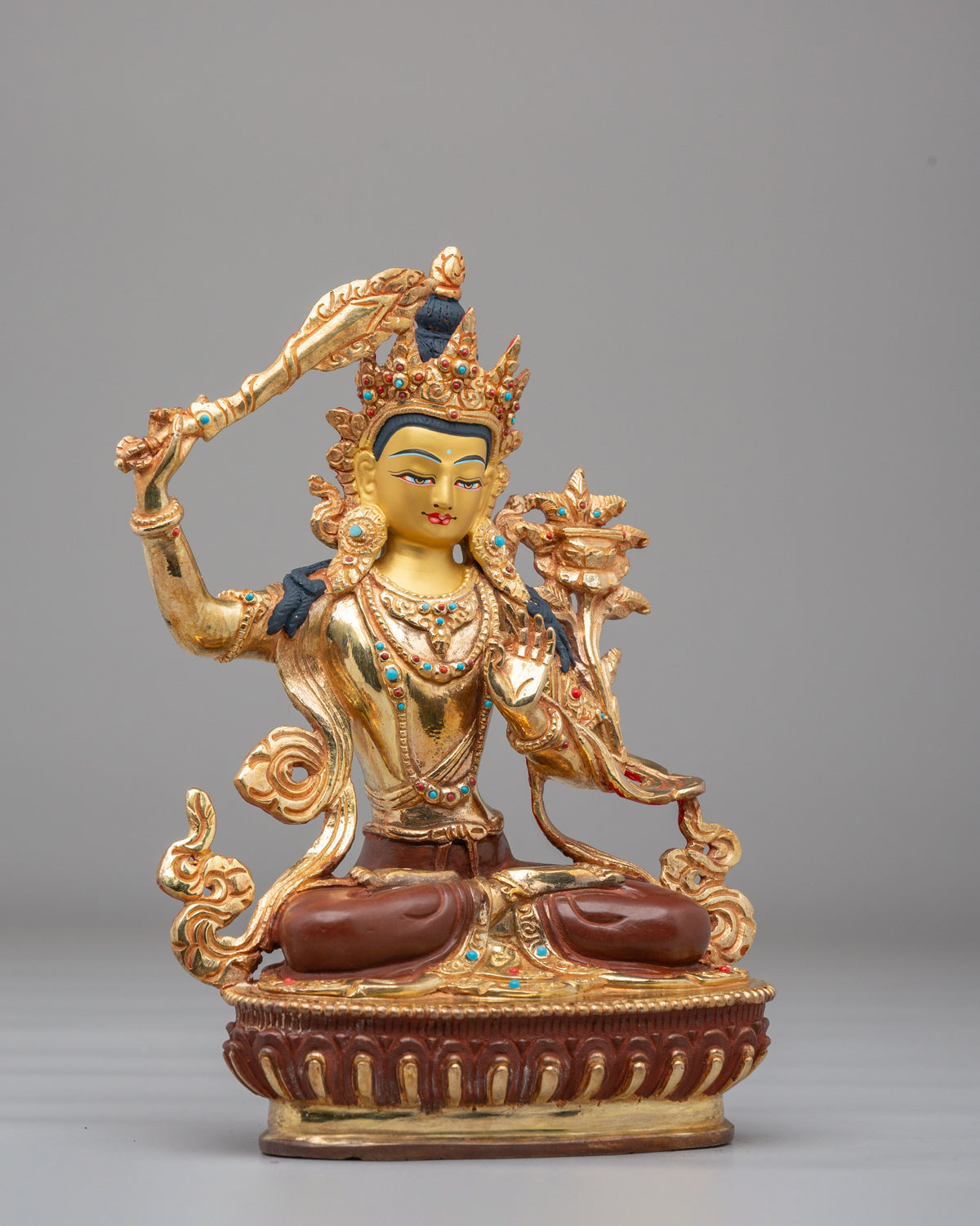 Himalayan Manjushri Buddhist Statue | Perfect for Spiritual Home Decor