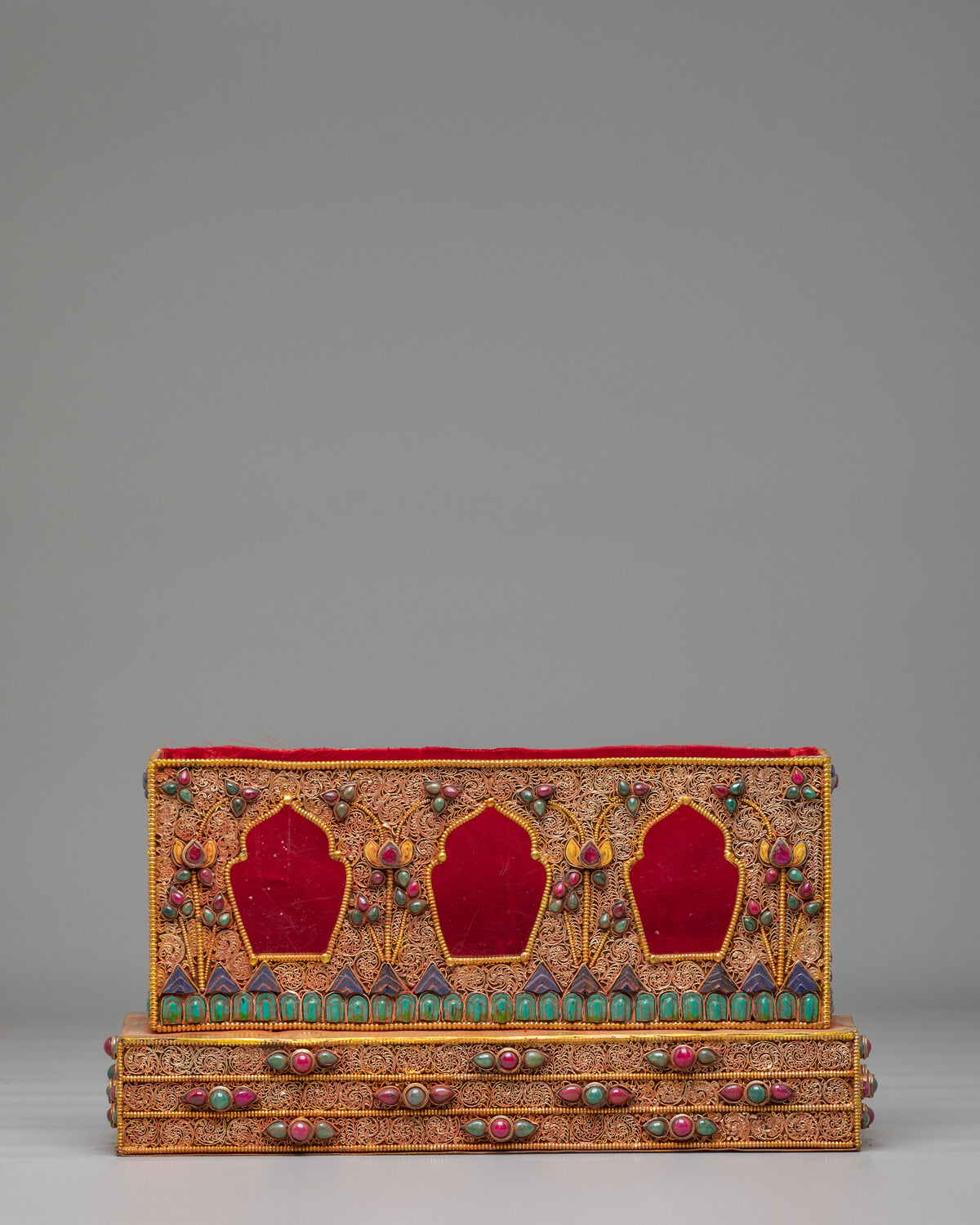 Tibetan Buddhist Spiritual Altar Box | Hand carved Meditation Box