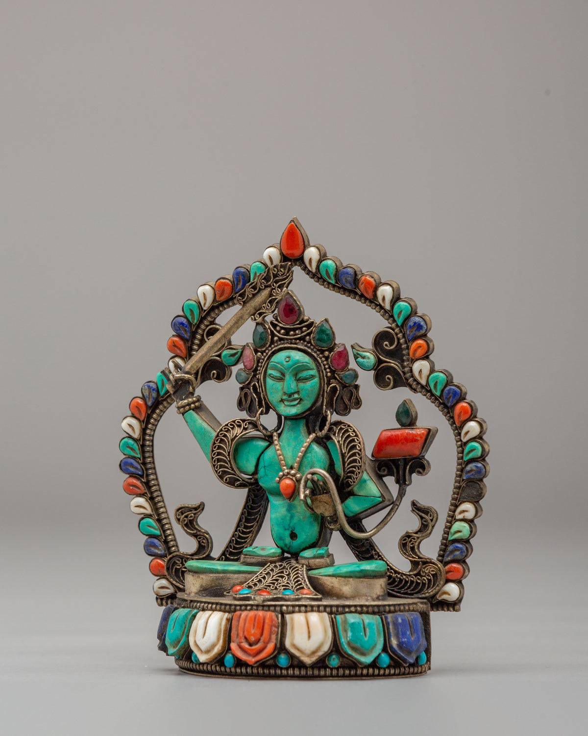 Handmade Manjushri Wisdom Statue | Spiritual Home Decor