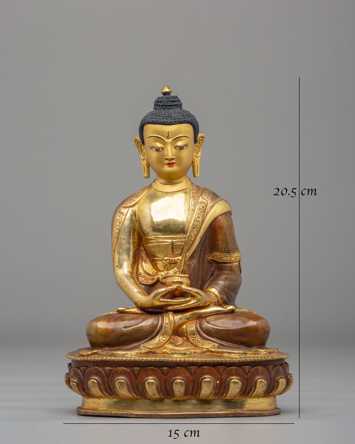 Handmade Amitabha Buddha Sculpture | Tibetan Art for Meditation